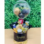 Box Café Black + Balão Bubble