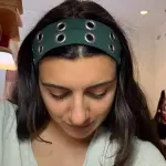 Banda cabello verde