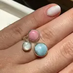 Anillo Larimar, Nácar y Lambí