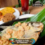 CACHAMA EN SALSA DE CAMARONES