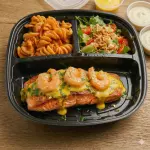 Salmon En Salsa Con Camarones 🍤