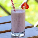 Batida de Vodka e frutas
