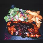 Costillar baby back BBQ
