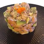 TARTAR DE SALMON Y CAMARON