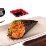 Temaki Salmão com arroz