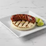 Chorizo con Arepa