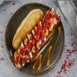 Volcano Hotdog Sandwich