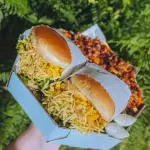 2 X SALADAS + FRITAS C/ BACON CHEDDA