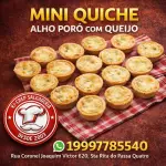 Mini Quiche Alho Poró c/ Queijo