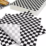 Papel antigrasa diseño blanco/negro