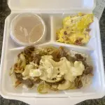 Iscas Carne C/ Cebola Creme Mostarda