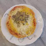 Mini pizza frango