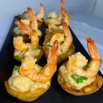 Porção de canastinha de camarão