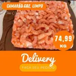 Camarão pré-cozido bloco 1kg