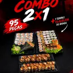 COMBO 2x1 (95) peças + temaki BRINDE