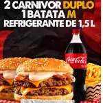 2 CARNIVORS, 1 BATATA M, 1 COCA 1,5L
