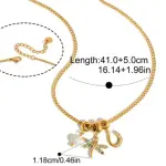 Collar chapa Oro18k libedula