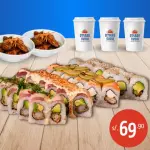40 MAKIS + 8 ALITAS BBQ + 3 BEBIDAS