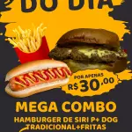 Combo hamb siri+dog tradicional +fri
