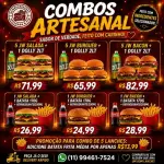 combos hamburguer artesanal