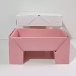 Caja Mesa cartón rosada RG285