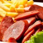 Porção de Calabresa c/Fritas