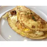 Crepioca de Ovos com Bacon e Polenguinho.