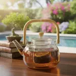 Tetera vidrio con infusor