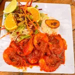 Camarones al ajo