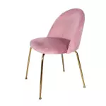 Silla Frank pana pata dorada Rosa