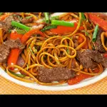 tallarín de carne