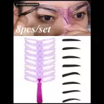 8 piezas Tarjeta de cejas
