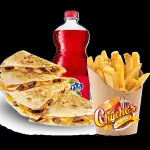 QUESADILLA + PAPAS + REFRESCO