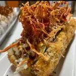 Doggie hot dog de sushi apanado