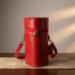 Bag Porta Vinho p/3 garrafa Vermelha