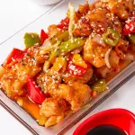 Hot garlic baby corn in mushroom