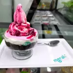 Brownie con helado