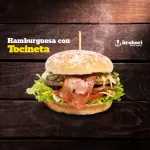 HAMBURGUESA TRADICIONAL CON TOCINETA