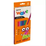 Lápis De Cor Wave - 12 cores - Bazze