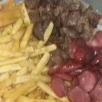 (porção G) batata carne e calabresa