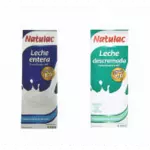 Leche Entera y descremada Natulac 1L