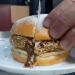 Creme de avelã com mousse de ninho
