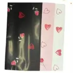 Papel coreano rosas corazon