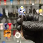 Piteira de Vidro Monster Blue 5mm
