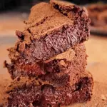 Torta rústica de chocolate