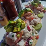 Tostadas con Camarón
