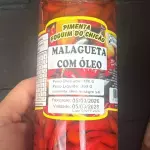 Pimenta Malagueta no óleo