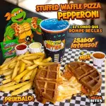 Stuffed Waffle Pizza