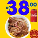 BIFE DE CARNE + COCA LATA