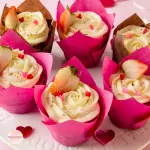 Cupcakes de Vainilla y fresas